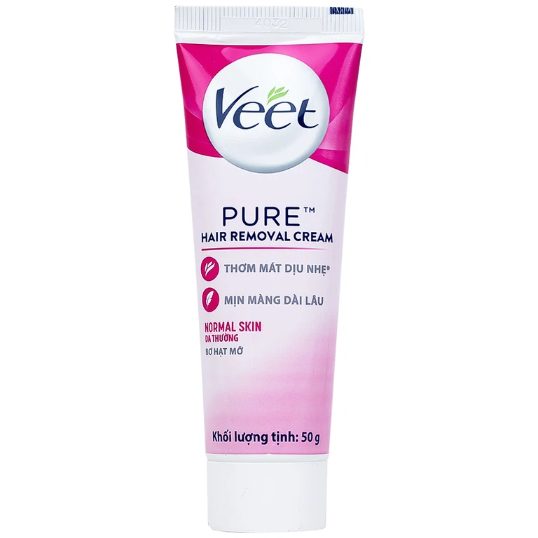Kem tẩy lông Veet Pure 50g cho da, hiệu quả chỉ từ 3 đến 6 phút