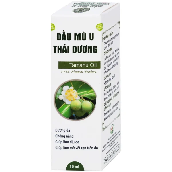 Dầu Mù U Thái Dương Đất Việt làm lành vết bỏng, hỗ trợ điều trị chàm, vảy nến, dưỡng ẩm (10ml)