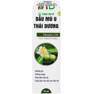 Dầu Mù U Thái Dương Đất Việt làm lành vết bỏng, hỗ trợ điều trị chàm, vảy nến, dưỡng ẩm (10ml)