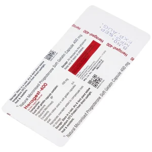 Viên nội tiết tố Heragest - 400 hỗ trợ dự phòng sảy thai, vô sinh nữ, hội chứng tiền kinh nguyệt (1 vỉ x 10 viên)