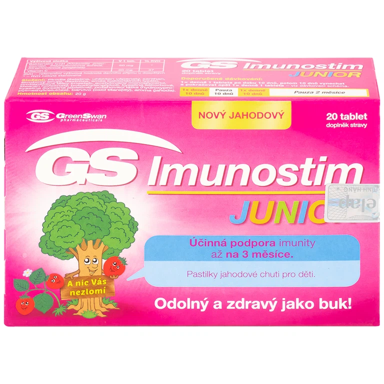 Viên ngậm GS Imunostim Junior tăng cường chức năng hệ miễn dịch (2 vỉ x 10 viên)