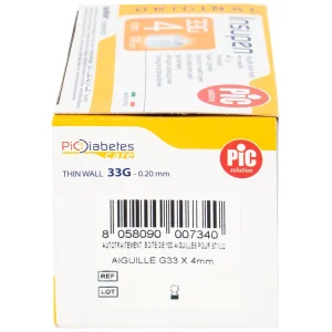 Đầu kim tiểu đường PIC Insupen Original dùng để gắn vào đầu bút tiêm Insulin (100 Cái)