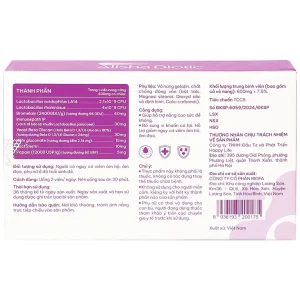 Viên uống Alisha Biotic For Women Happy Life bổ sung lợi khuẩn, hỗ trợ sức khoẻ nữ giới (3 vỉ x 10 viên)