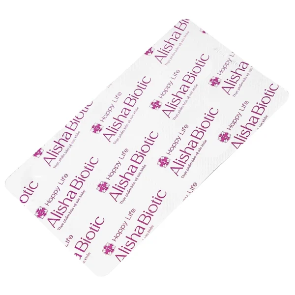 Viên uống Alisha Biotic For Women Happy Life bổ sung lợi khuẩn, hỗ trợ sức khoẻ nữ giới (3 vỉ x 10 viên)