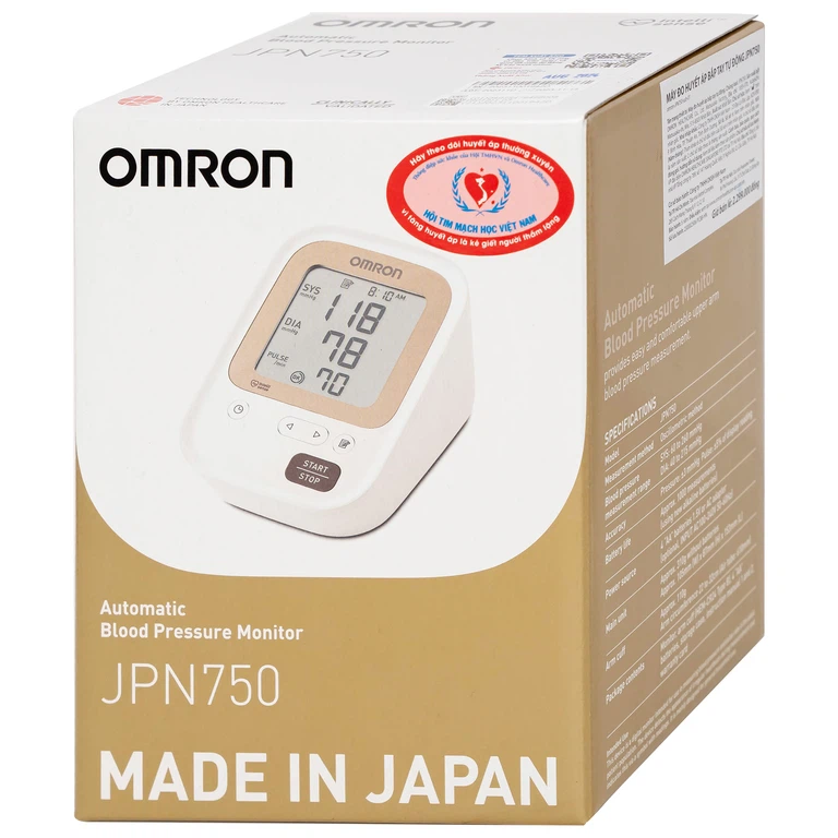 Máy đo huyết áp bắp tay tự động Omron JPN750