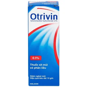 Thuốc xịt mũi Otrivin 0.1% GSK điều trị nghẹt mũi, sung huyết mũi (10ml)