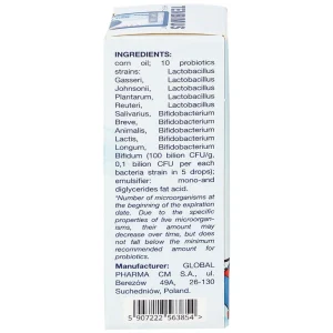 Men vi sinh Tenbimus 10ml Global Pharm bổ sung 10 chủng lợi khuẩn, cải thiện đường ruột