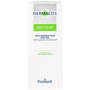 Gel chấm mụn chứa bùn hoạt tính Dermacos Anti-Ance Anti Imperfection Spot Gel giảm và ngăn ngừa mụn (15ml)
