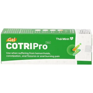 Gel Cotripro Thái Minh hỗ trợ cho người bị trĩ, táo bón, nứt hoặc đau rát hậu môn (25g)