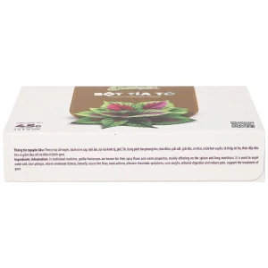 Bột tía tô nguyên chất Datino 3g dùng cho phong hàn, hóa đờm, giải uất, giải độc (15 gói)