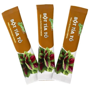 Bột tía tô nguyên chất Datino 3g dùng cho phong hàn, hóa đờm, giải uất, giải độc (15 gói)