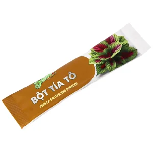 Bột tía tô nguyên chất Datino 3g dùng cho phong hàn, hóa đờm, giải uất, giải độc (15 gói)