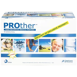 Bột dinh dưỡng y học Prother 10g Biodue Spa điều trị giảm khối lượng cơ do suy dinh dưỡng, lão hóa (30 gói)