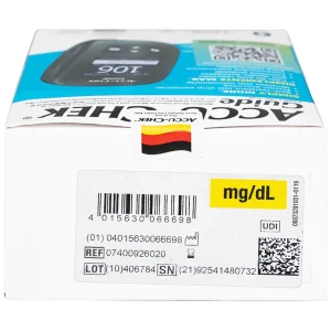 Máy đo đường huyết Accu-Chek Guide đo nhanh chóng chỉ với một nút bấm và an toàn