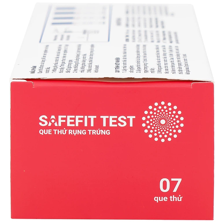 Que thử rụng trứng Safefit Test dùng để xác định ngày rụng trứng (7 que)