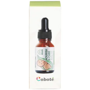 Dầu Massage Cho Bé Nourish & Care Baby Oil Coboté 50ml dưỡng ẩm, dịu vết công trùng cắn, giảm rôm sảy, cứt trâu
