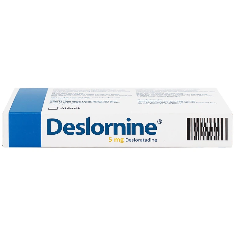 Thuốc Deslornine Abbott 5mg Làm giảm các triệu chứng của viêm mũi dị ứng (3 vỉ x 10 viên)