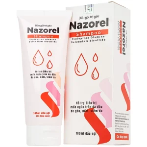DẦU GỘI TRỊ GÀU NAZOREL SHAMPOO CICLOPIROX OLAMINE 100ML