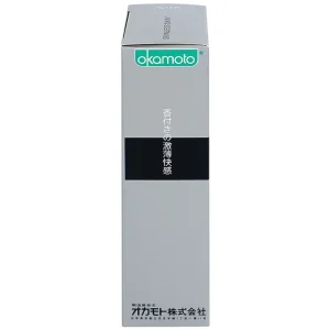 Bao cao su Okamoto Skinless skin Vanilla mềm mại, dẻo dai (10 cái)