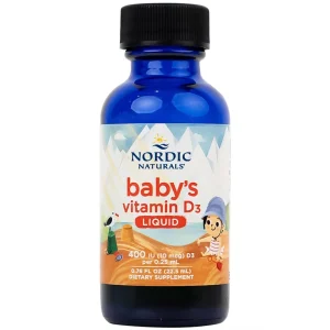 Dung dịch Nordic Naturals Baby's Vitamin D3 22.5ml bổ sung Vitamin D, tăng cường hấp thu canxi vào xương