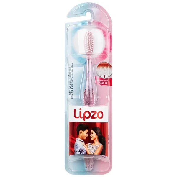 Bàn chải đánh răng Lipzo Crystal Love For Girl loại bỏ các mảng bám, làm sạch răng miệng cho người lớn (1 cây)