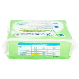 Băng vệ sinh Laurier Super Slimguard Kao kháng khuẩn 99,99%, ngăn nấm Candida (1mm - 8 miếng)