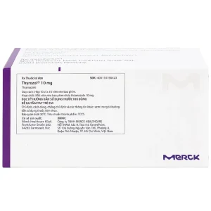 Thuốc Thyrozol 10mg Merck điều trị cường giáp (10 vỉ x 10 viên)
