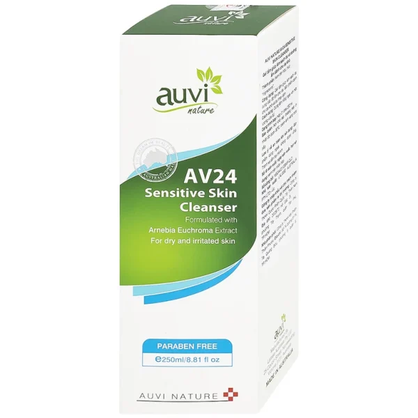 Gel tắm Auvi Nature AV24 Sensitive Skin Cleanser giúp làm sạch da và dưỡng ẩm (250ml)