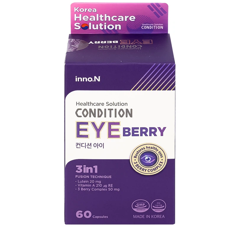 Thực phẩm bảo vệ sức khỏe Condition EYE Berry Kolmar hỗ trợ tăng cường thị lực cho mắt (6 vỉ x 10 viên)