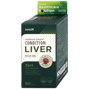 Thực phẩm bảo vệ sức khỏe Condition Liver Kolmar giúp mát gan, bảo vệ gan (90 viên)