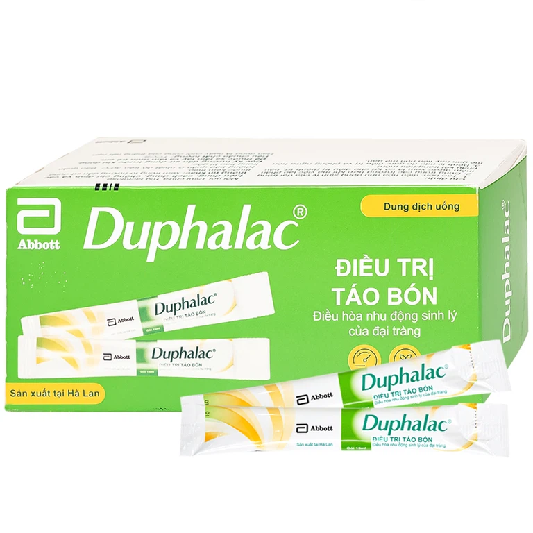 Thuốc Duphalac Abbott điều trị táo bón, điều hòa nhu động sinh lý của đại tràng (20 gói x 15ml)