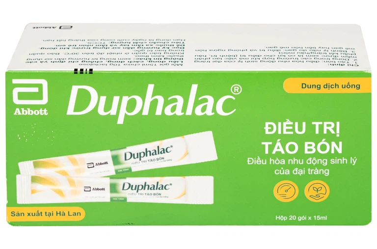 Thuốc Duphalac Abbott điều trị táo bón, điều hòa nhu động sinh lý của đại tràng (20 gói x 15ml)