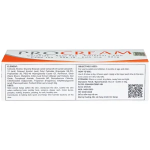 Kem bôi Procream giảm tình trạng chàm sữa, hăm tã, kích ứng, bỏng (30g)