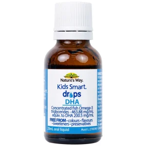 Siro Kids Smart Drops DHA 20ml Nature's Way thúc đẩy sự phát triển của não bộ và hệ thần kinh ở trẻ nhỏ