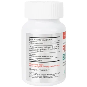 Thuốc Prednisolon Boston điều trị các rối loạn viêm và dị ứng (200 viên)