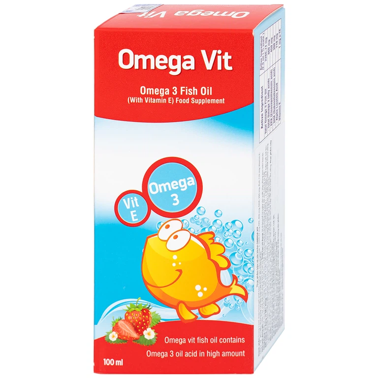Thực phẩm bảo vệ sức khỏe Omega Vit Botafarma hỗ trợ tăng khả năng chống oxy hóa, tốt cho não bộ và mắt (100ml)