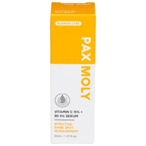 Serum Pax Moly Vitamin C 15% + B5 5% (Orange) giúp dưỡng ẩm, làm sáng da, làm mờ các vết thâm (30ml)