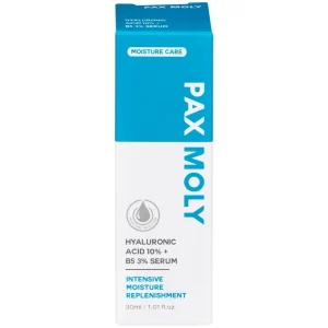 Serum Pax Moly Moisture Hyaluronic Acid 10% + B5 3% (Blue) giúp da mềm mịn, dưỡng ẩm, làm sáng da (30ml)