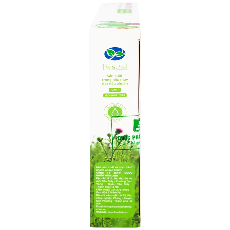 Thực phẩm bảo vệ sức khỏe Ích Can Thanh Hoa Linh hỗ trợ thải độc gan, tăng cường chức năng gan (6 lọ x 10ml)