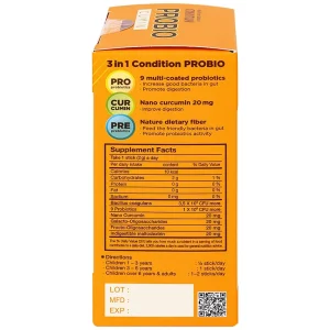 Thực phẩm bảo vệ sức khỏe Condition Probio Cumin bổ sung lợi khuẩn, hỗ trợ tăng cường tiêu hóa (30 gói x 2g)