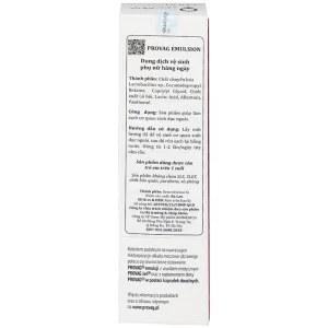 Dung dịch vệ sinh phụ nữ hàng ngày Provag Emulsion 150ml Biomed làm sạch cơ quan sinh dục ngoài