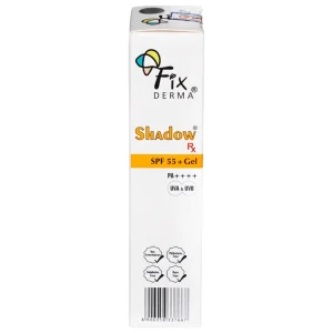 Kem chống nắng Fixderma Shadow SPF 55+ Gel 75g giúp bảo vệ da khỏi tác động của ánh nắng và tia IR