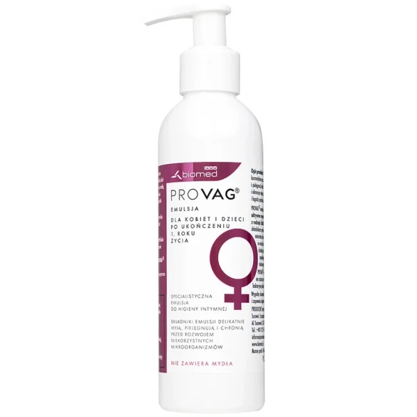 Dung dịch vệ sinh phụ nữ hàng ngày Provag Emulsion 150ml Biomed làm sạch cơ quan sinh dục ngoài