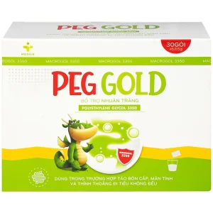 Bột pha uống Peg Gold Medvie Armephaco bổ trợ nhuận tràng (30 gói)