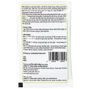 Bột pha uống Peg Gold Medvie Armephaco bổ trợ nhuận tràng (30 gói)