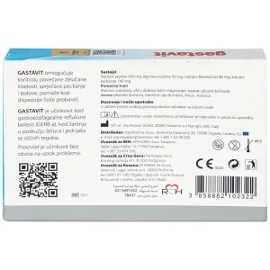 Viên nhai Gastavit Apipharma dùng cho trào ngược dạ dày thực quản (24 viên)