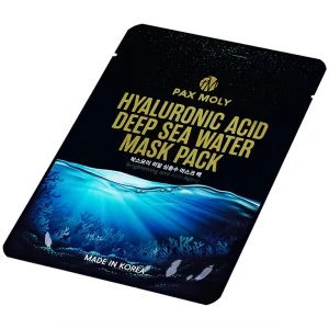 Mặt nạ Pax Moly Hyaluronic Acid Deep Sea Water Mask Pack (Blue) giúp da mềm mịn, dưỡng ẩm da (10 miếng)