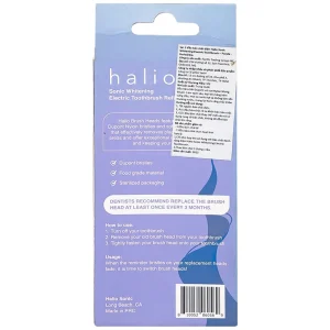 Set 2 Đầu Bàn Chải Điện Halio Sonic Whitening Electric Toothbrush – Periwinkle