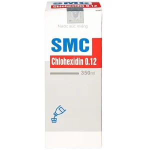 Nước súc miệng SMC Chlohexidin 0.12 Việt Sinh Pharma phòng ngừa và điều trị viêm nướu, viêm nha chu (350ml)