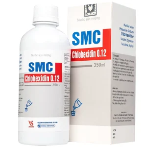 Nước súc miệng SMC Chlohexidin 0.12 Việt Sinh Pharma phòng ngừa và điều trị viêm nướu, viêm nha chu (350ml)